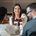 Agent giving passports