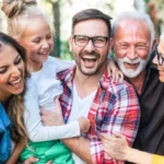Happy family in Australia